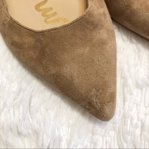 Sam Edelman Suede Rae Pointed Flats Sz 8.5 - Picture 3 of 12